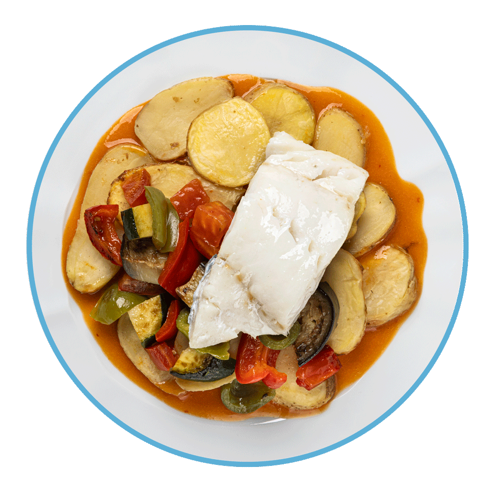 Bacalao con samfaina