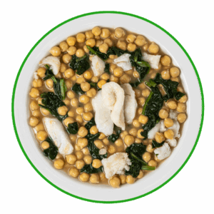 Potaje de garbanzos con bacalao