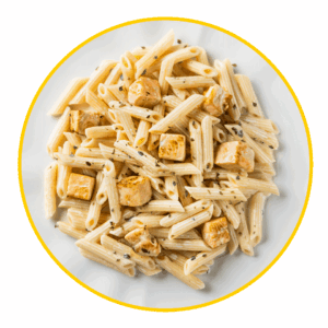 Penne Rigate con Salmón